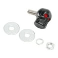 thumbnail image 3 of 4x Motorcycle Bike Plastic Black Skull License Plate Bolt On Screw On Frame Nut, 3 of 11