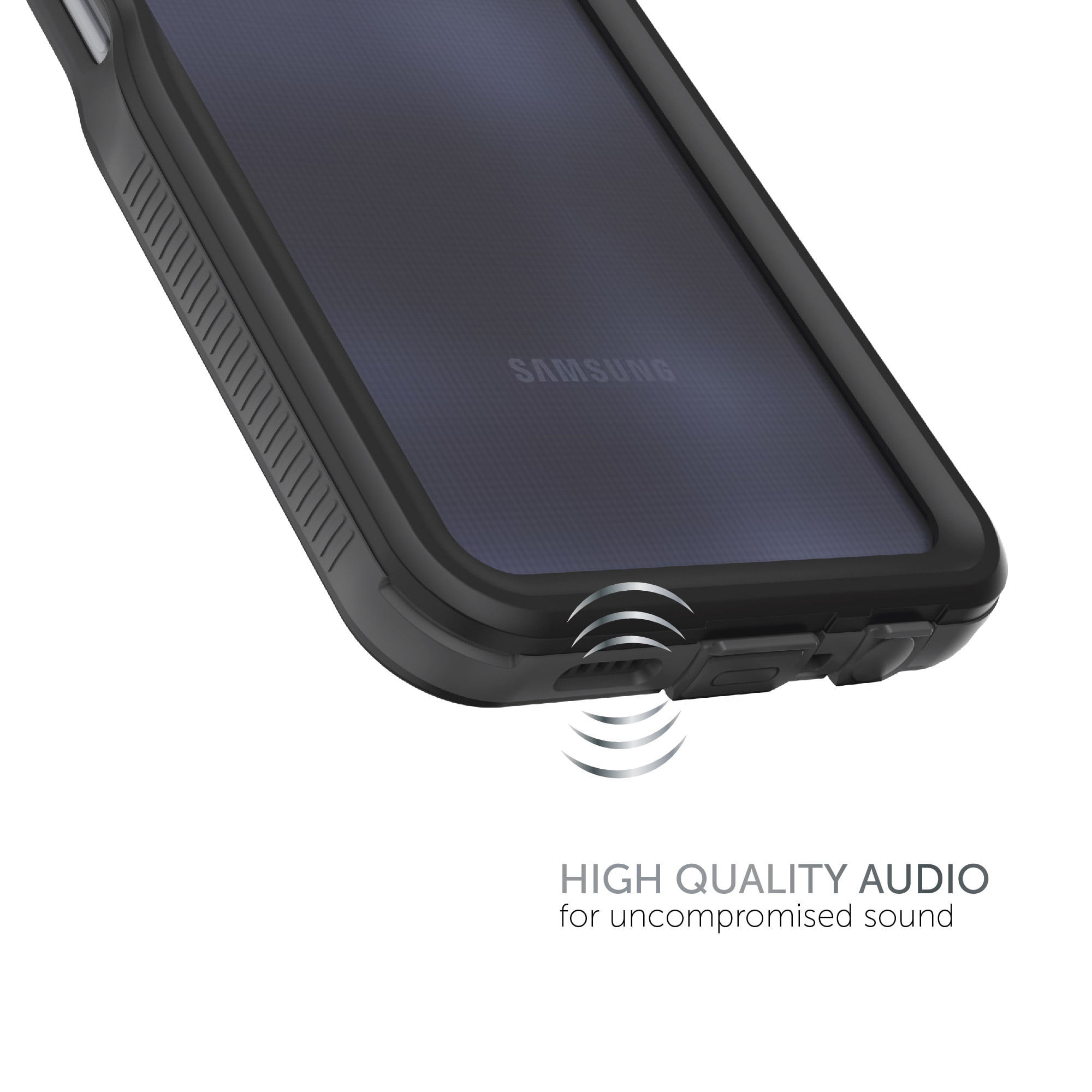 Body Glove Tidal Waterproof Phone Case for Samsung Galaxy A25 5G – Black/Gray
