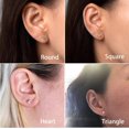 5 Pairs 14K Gold Tiny Stud Earrings for Women Hypoallergenic