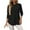 Black, variant on ManxiVoo Essential Relaxed Fit Long Sleeve T Shirt with Side Slit Detail Soft Breathable Crewneck Top for Women Versatile Layering L Size Black