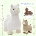 thumbnail image 4 of Muiteiur 5Pcs Alpaca Stuffed Animal 17.7" Alpaca Plush Toy With 4 Babies Inside, 4 of 9