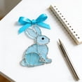 thumbnail image 5 of Handmade Stained Glass Easter Suncatcher, Bunny Carrot Egg Window Hanging Ornament, Acrylic Spring Decor, Festive Easter Gift for Home Window Decor, C, 5 of 5