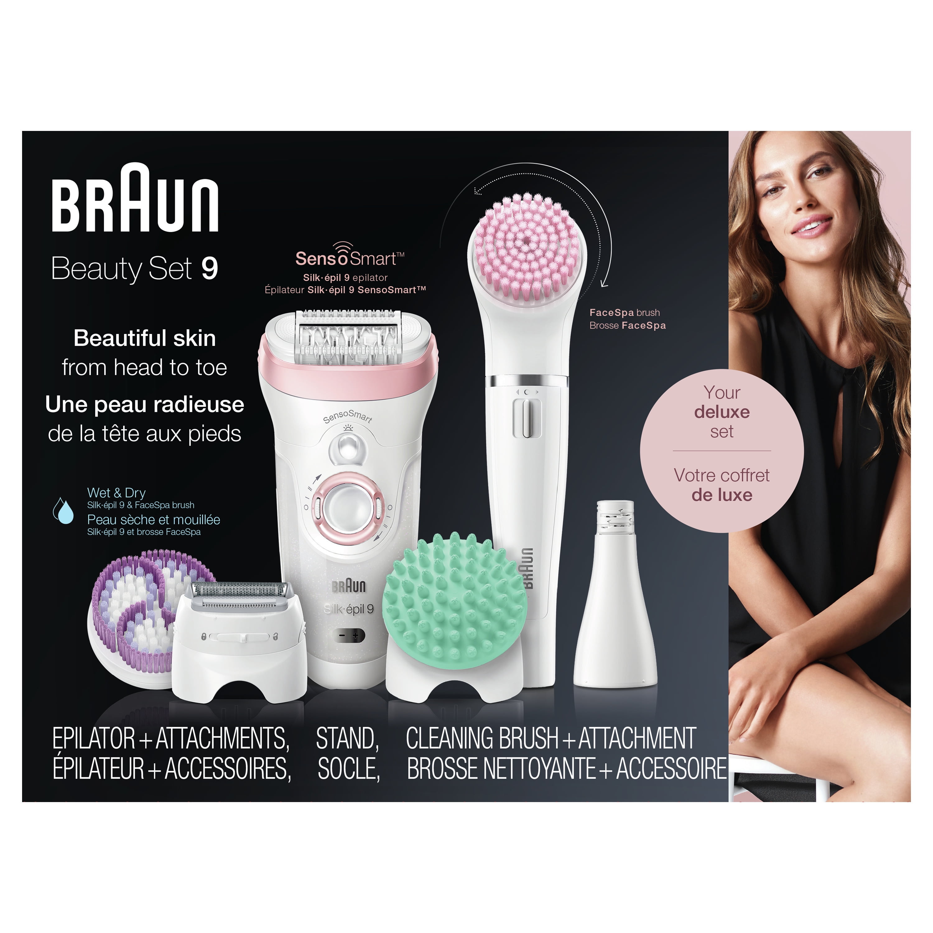 Braun Epilator Silk-épil 9 9-880 Facial Hair Removal for Women