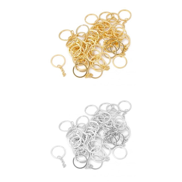 Paquete de 100 en Llavero Anillos de Cadena Artesanal Venta Al Por Mayor Ganchos de Conector Artesanal Piezas de de Bricolaje BLESIY Llaveros piezas de los hallazgos