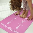 thumbnail image 4 of 1/8" (3mm) Chakra Art Printed Yoga Mat & Basic Pose Guide, Meadow Green, 4 of 7