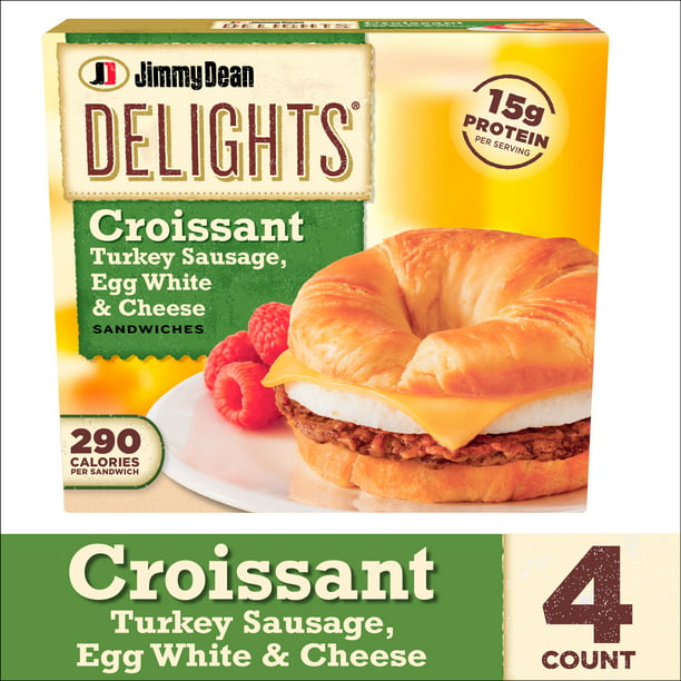 Jimmy Dean Delights® Turkey Sausage, Egg White & Cheese Croissant ...