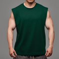 thumbnail image 4 of Baqcunre Tank Tops Men Men'S Gym Bodybuilding Stringer Tank Top Workout Muscle Cut Shirt Fitness Sleeveless Vest Tank Sweatshirts For Men Tops For Men Green M, 4 of 6