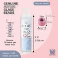 thumbnail image 3 of Miyuki Delica Seed Beads – Size 11/0 (1.6 mm), DB1497, Opaque Light Blue, 7.2 g, Approx. 1440 Beads, 3 of 7