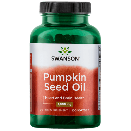 Swanson Pumpkin Seed Oil Softgels, 1,000 mg, 100 (Best Pumpkin Seed Oil For Hair)