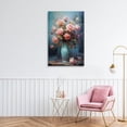 thumbnail image 2 of Stupell Industries Blue Vase with Pink Roses Canvas Wall Art design by LSR Creative Studio, 36 x 24, 2 of 7