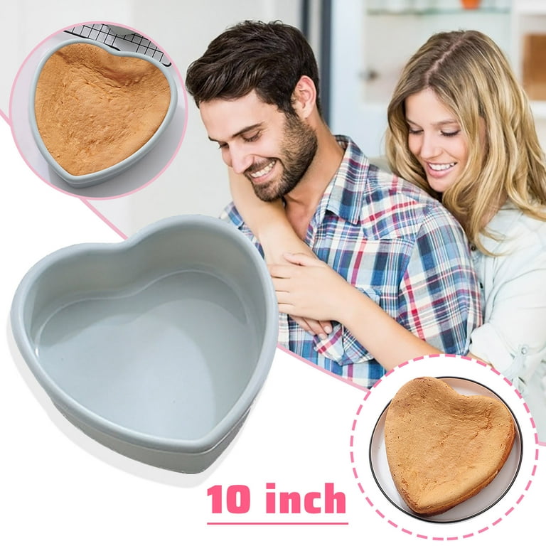 Decor Multi-Purpose Cake Mold Silicone Round Love Heart-Shaped Layered Cake Pan, Size: Small