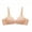 Beige, variant on Penkiiy Women Bras Woman's Solid Color Comfortable Hollow Out Perspective Bra Underwear No Rims Black Bras