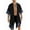 A_black, variant on COOFANDY Mens Long Cardigan Cotton Kimono Lightweight Casual Beach Robe