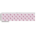 thumbnail image 3 of Ambesonne Floral Design Fabric by the Yard Upholstery, Garden Scene Flower, 5 Yards, White Pink Pale Mauve, 3 of 5