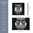thumbnail image 3 of Dailycode Light Switch Plate Covers 2 Gang Wall Plate Plastics Outlet Covers for Kitchen Home Office Decor White Hand Drawn Owl, 3 of 8