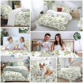 thumbnail image 5 of King 4 Piece Bedding Set Garden Plant Leaves Soft Breathable Duvet Cover and Pillowcase, Farm Country Green Botanical Vine Duvet Cover Set Bed Sheets for Bedroom Dormitory Guest Room, 5 of 9
