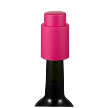 

Visol VAC380PK Vacustopper Hot Pink Rubberized Wine Stopper Pump