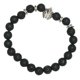 thumbnail image 1 of Hombres Mujeres 8mm Beads Elástico Pulsera de Joyería Casco Yuyangstore Pulsera de piedra de lava, 1 of 8