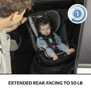 Evenflo Revolve360 Slim 2-in-1 Rotating Car Seat, Cambridge, Black/Gray