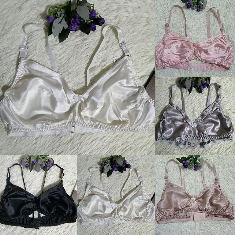 Women A Cup Economic Lot 5 Pair New Padded Underwire 100% Pure Silk Bra CFA  34A 36A 38A 40A