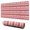 Red Christmas Striped, variant on Long Mouse Pads for Desk,Red Christmas Tree and Snowflake Pattern Desk Mats on Top Of Desks, Desk Mouse Pad Extra Large with 3mm Non-Slip Base and Stitched Edge for Gaming,Office,Work,Home 31.5x11.8in