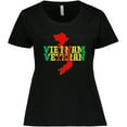 thumbnail image 3 of Inktastic Vietnam Veteran in Green Gold and Red Women's Plus Size T-Shirt, 3 of 5