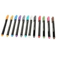 thumbnail image 1 of Metallic Marker Pens, 12 Colors Metallic Markers Soft Tip Portable Eye Catching Fluent Writing Vivid Effects  for Outdoor Sketching, 1 of 7