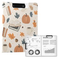 FORMRS A4 Clipboard Folder with Pen Holder Horizontal Foldable School Office Binder, Fall Books