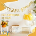 thumbnail image 5 of 21st Birthday Banner Party Decoration 21 Decoration Birthday Garland Happy Birthday Sign Cheers to 21 Years Old Bday Party Supplies Gold, 5 of 7