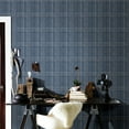 thumbnail image 3 of Chesapeake Rockefeller Navy Plaid Unpasted Non Woven Wallpaper, 20.5-in by 33-ft, 56.4 sq. ft., 3 of 4