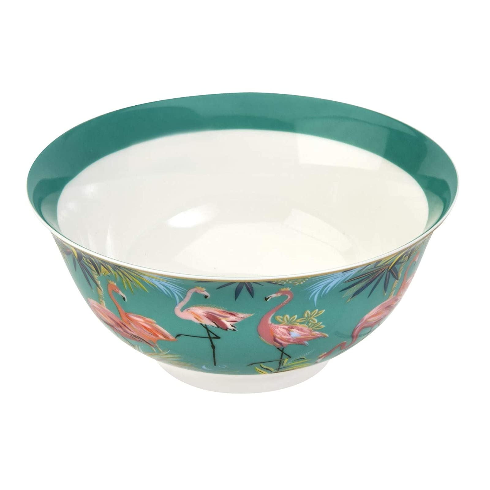 Sara Miller London Flamingo Candy Bowl Boxed Green 15 cm Tahiti Collection