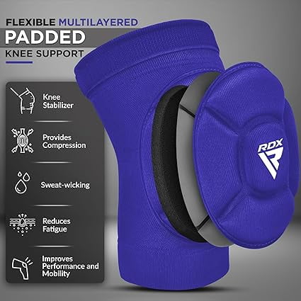 RDX Knee Pads for Work, OEKO TEX CERTIFIED, Anti-Slip Protective Thick Foam Padded Brace, Collision Avoidance Sleeves Pair, MMA Muay Thai Grappling Volleyball Football Wrestling Gardening, Men Women