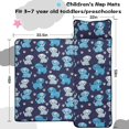 thumbnail image 5 of Puppy and Dog Paw Print Blue Teens Toddler Nap Mat with Pillow, Sleeping Mat Bag for Preschool Daycare 59"x22", 5 of 6