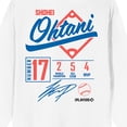 thumbnail image 4 of Shohei Ohtani Baseball Sports Number 17 Adult White Crew Neck Long Sleeve Sweatshirt-3XL, 4 of 7