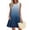*Dark Blue, variant on ClodeEU Women's Summer Pleated Round Neck Cute Swing Sleeveless Dress, Floral Print Tank Loose Sundress with Pocket Blue 01,Womens Plus M