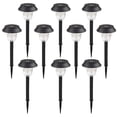 thumbnail image 1 of Irfora Paquete de 10 Luces solares para jardín Al aire libre, blanco cálido, LED, camino, lámpara, decoración de jardín, paisaje, iluminación para patio, césped, patio Irfora Juego de lámparas solares para jardín, 1 of 7