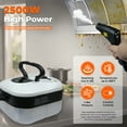 thumbnail image 4 of EZBY Steam Cleaner,2500W High Pressure Handheld Steamer,Handle Dual Remote Control for Car Detailing, Kitchen, Bathroom, Grout and Tile, 4 of 12
