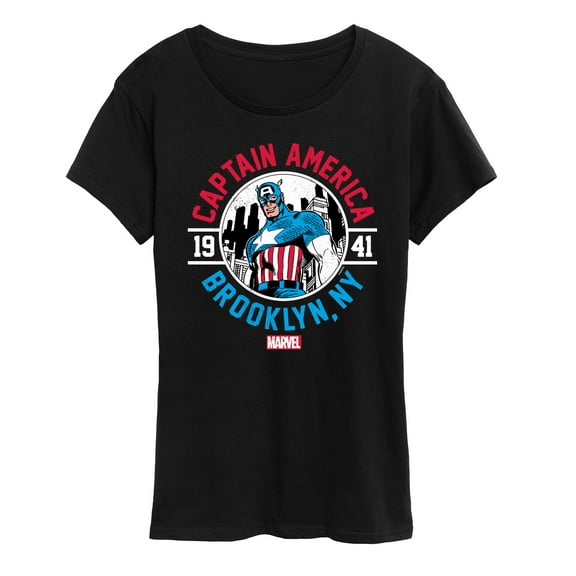 Marvel Captain America - Brooklyn - Women's Short Sleeve Graphic T-Shirt