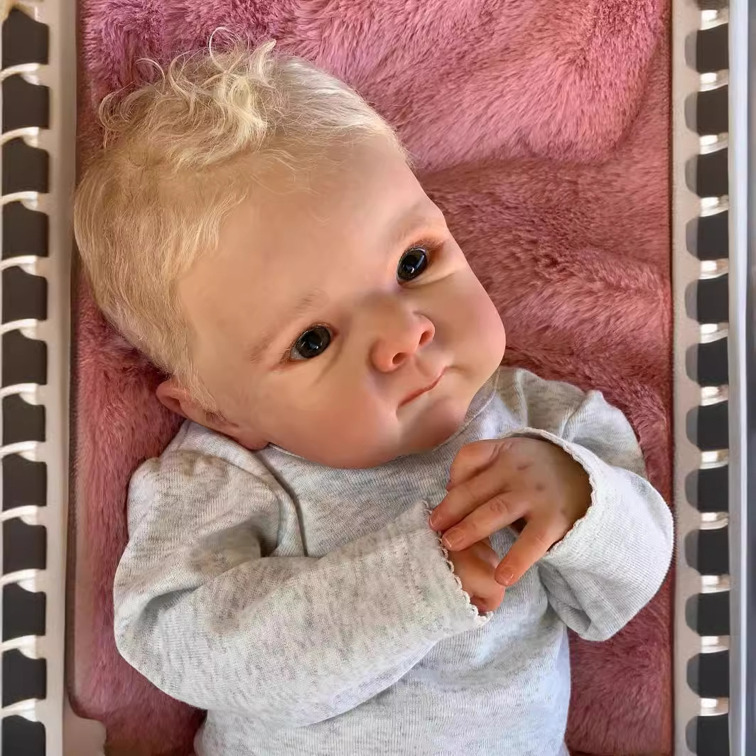 Reborn Baby Dolls Boy, 18 Inch Realistic Doll for Boy Newborn Real Life Poseable Soft Vinyl and Cloth Body Baby Dolls