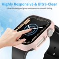 thumbnail image 5 of [4-Pack] Hard PC Case Compatible with Apple Watch Series 8 & 7 45mm with Tempered Glass Screen Protector, Full Coverage Protective Cover Bumper Accessories Compatible with iWatch 8/7 45mm, 5 of 5