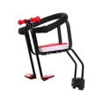 thumbnail image 1 of Silla de bicicleta para montada en la parte delantera con pedales con pasamanos Silla de bicicleta para bebés roja Rojo shamjiam Asiento de montaje delantero de bicicleta, 1 of 8
