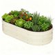 thumbnail image 1 of Yeshouse Huerto elevado galvanizado de 6×3×1 pies, jardinera ovalada de metal para exteriores, diseño de fondo abierto, fácil montaje para hortalizas, frutas, flores y hierbas, 1 of 8
