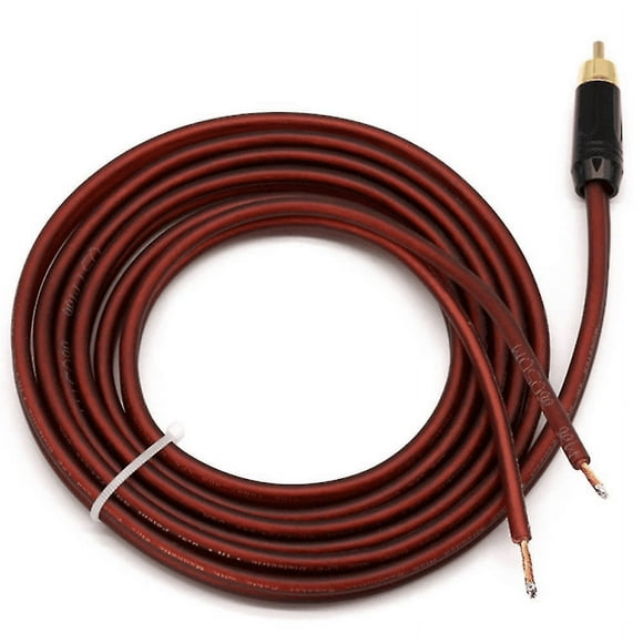 Rca Speaker Cable Bare Wire Speaker Wire To Rca Plug,replace Rca Plug