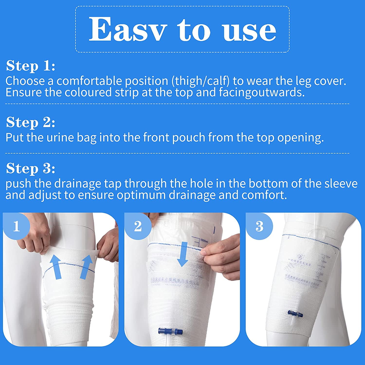 DCT Straps for urinary leg bag | servoprax