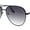 Black - Smoke, variant on Classy Tear Drop Traditional Officer Pilots Metal Rim Sunglasses Black - Smoke