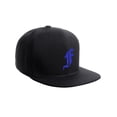 thumbnail image 2 of Daxton Classic Snapback Hat Old English Font Alphabet A to Z Flat Bill Visor Cap, Black Hat, Royal F, 2 of 4
