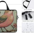 Jiayy Birds Flowers Branch Laptop Bag in Diving Fabric for Office Work