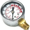 Performance Tool W10055 0-200 PSI Air Gauge for Air Tank Accessory