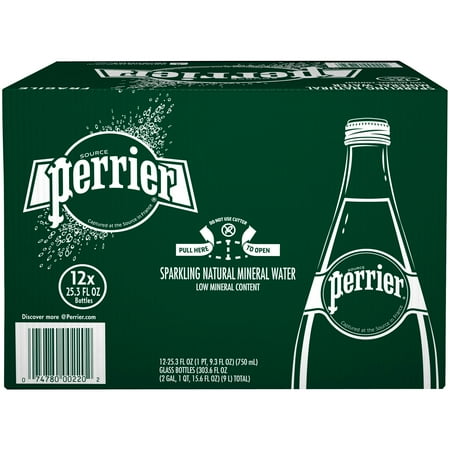 8in Water - Perrier Sparkling Natural Mineral Water, 25.3 Fl. Oz.