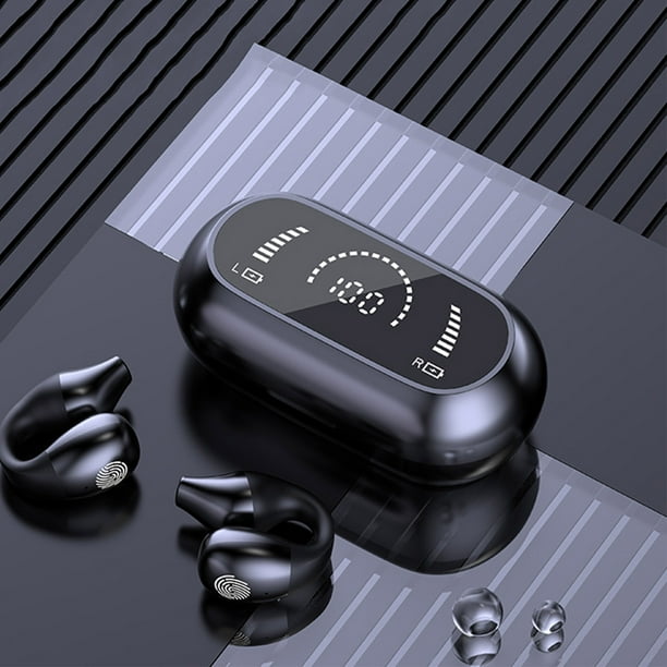 Auriculares Bluetooth, Auriculares inalámbricos, Auriculares Bluetooth, Auriculares Bluetooth con clip para la oreja, Reducción de ruido, Auriculares sin latencia, Auriculares Bluetooth